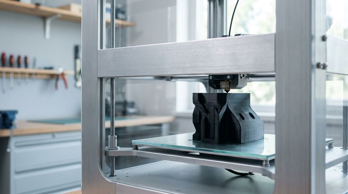3D-printer die een technisch onderdeel print